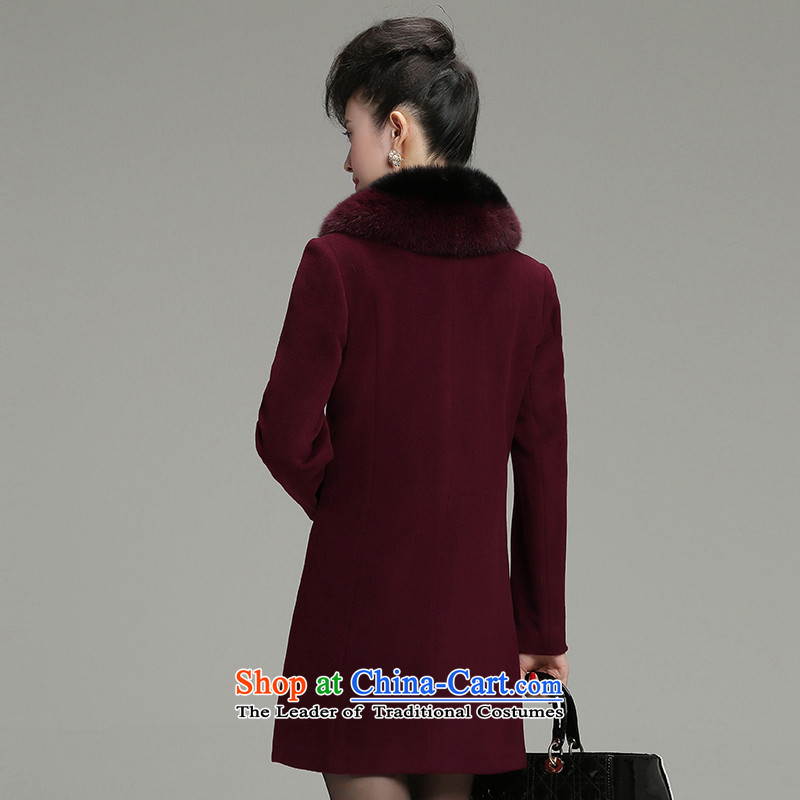 Dual leaf contact a wool coat 2015 in winter the new cashmere long high end female woolen coats girl English thoroughbred 4XL,? Contact dual leaf (LUO SHUANG YE) , , , shopping on the Internet