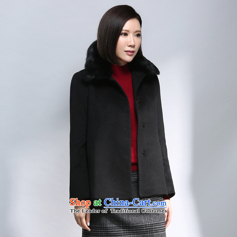 Arts elements for autumn and winter 2015 new lady elegant beauty angora wool coat for gross E4WEE012 black jacket? B0 S arts elements , , , shopping on the Internet