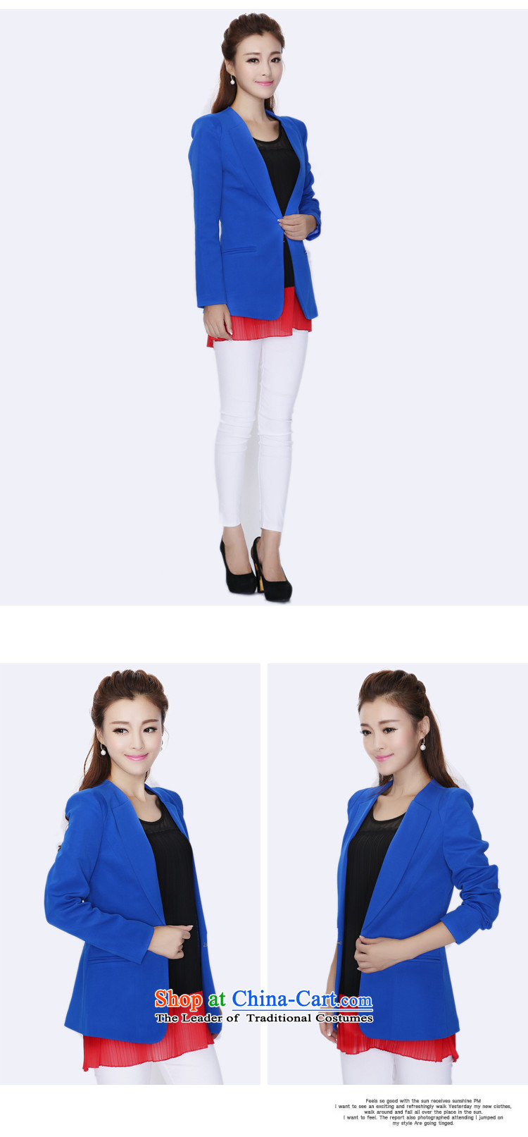 Maximum number of ladies thick mm2014 fall inside the new Korean version of Sau San video long-sleeve sweater thin small business suit suit 8733 Blue 6XL picture, prices, brand platters! The elections are supplied in the national character of distribution, so action, buy now enjoy more preferential! As soon as possible.