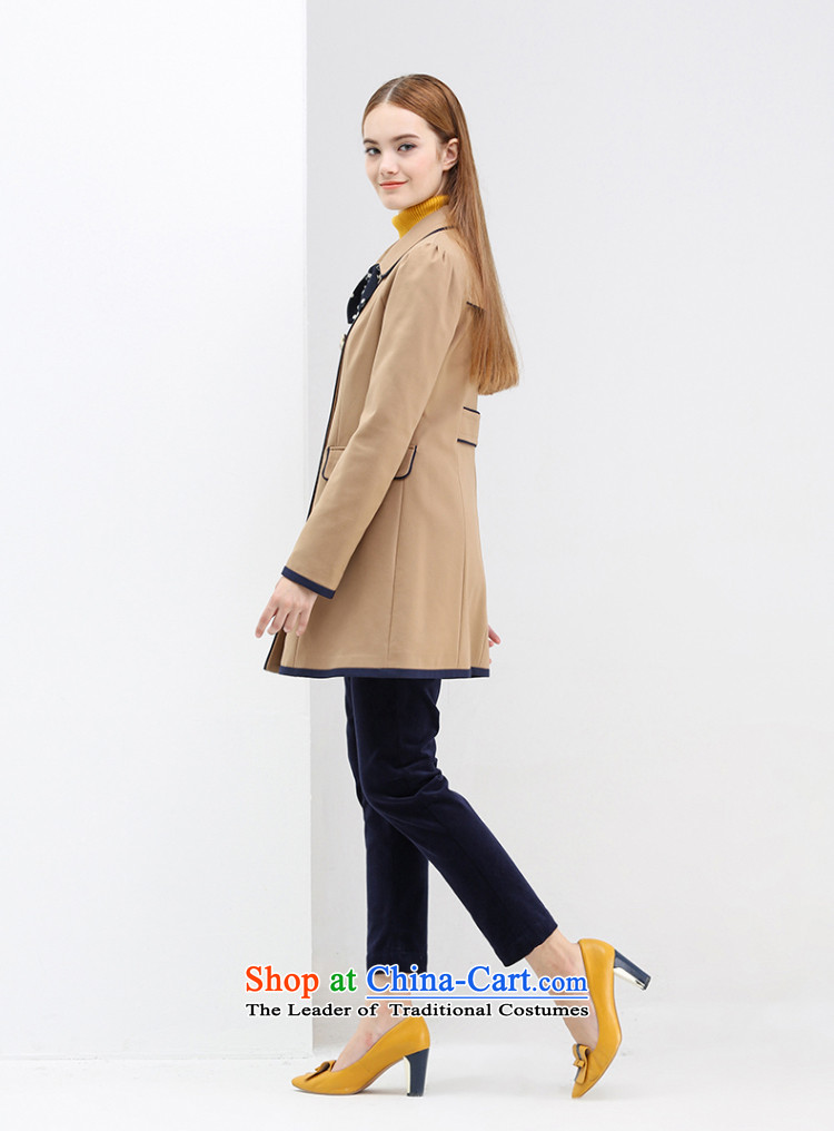 Red autumn sweet knocked color sleeves side of double-windbreaker H5720833 104 Navy L picture, prices, brand platters! The elections are supplied in the national character of distribution, so action, buy now enjoy more preferential! As soon as possible.