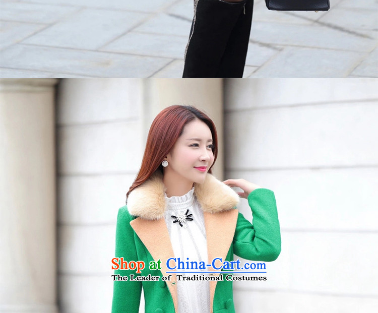Trojan Women 2015 as autumn and winter new Korean fashion sense of gross? coats that long red color jacket)? M picture, prices, brand platters! The elections are supplied in the national character of distribution, so action, buy now enjoy more preferential! As soon as possible.