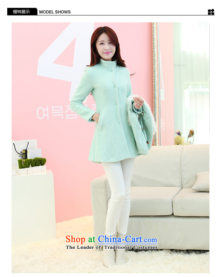 The world of Kam Chun replacing winter Yuet 2014 Women's sweet gentlewoman Sau San long in video thin England wind can be shirked small cloak Gross Gross for a wool coat wind jacket mint green M picture, prices, brand platters! The elections are supplied in the national character of distribution, so action, buy now enjoy more preferential! As soon as possible.