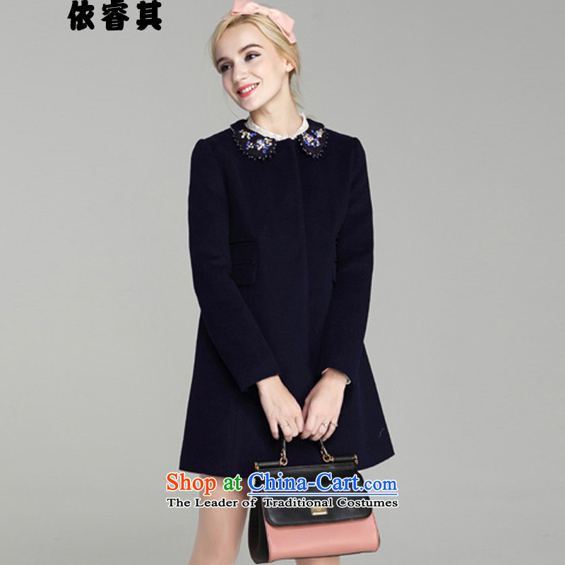 In accordance with the core of its 2015 autumn and winter new Korean version of Sau San? In gross coats of large a navy blue jacket 1886 M, in accordance with the core of its shopping on the Internet has been pressed.