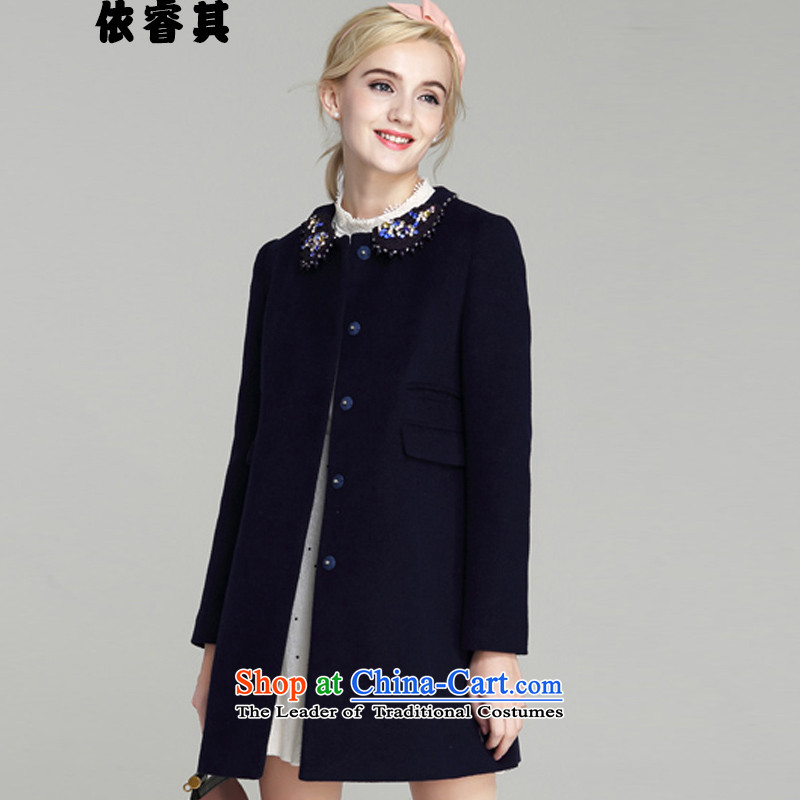 In accordance with the core of its 2015 autumn and winter new Korean version of Sau San? In gross coats of large a navy blue jacket 1886 M, in accordance with the core of its shopping on the Internet has been pressed.