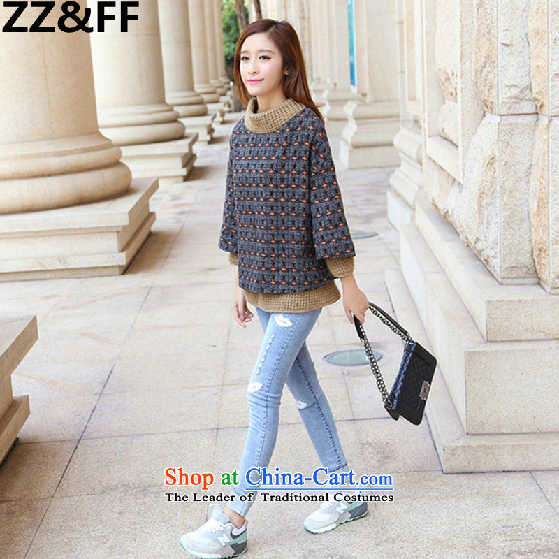 Install the latest Autumn 2015 Zz&ff) loose reinforcement for larger female thick MM video thin sweater leave two kits and leisure suite head hair? jacket coat bat orange L,ZZ&FF,,, point shopping on the Internet