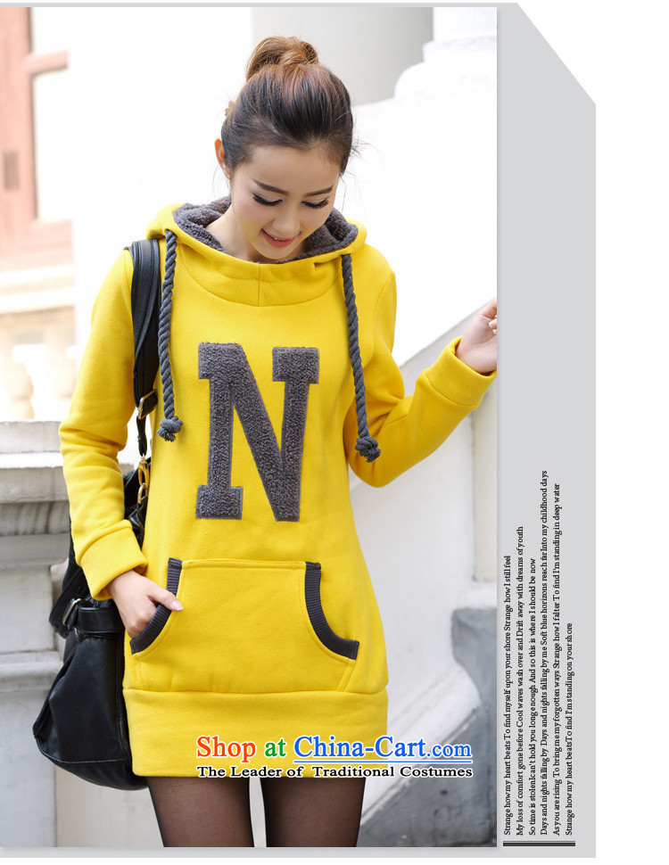 Ink marks of autumn and winter stylish new larger female Korean version of Sau San letters transfer Leisure Link Cap Head lint-free thick warm sweater 931 yellow 2XL( recommendations 150-165¨catties) Picture, prices, brand platters! The elections are supplied in the national character of distribution, so action, buy now enjoy more preferential! As soon as possible.