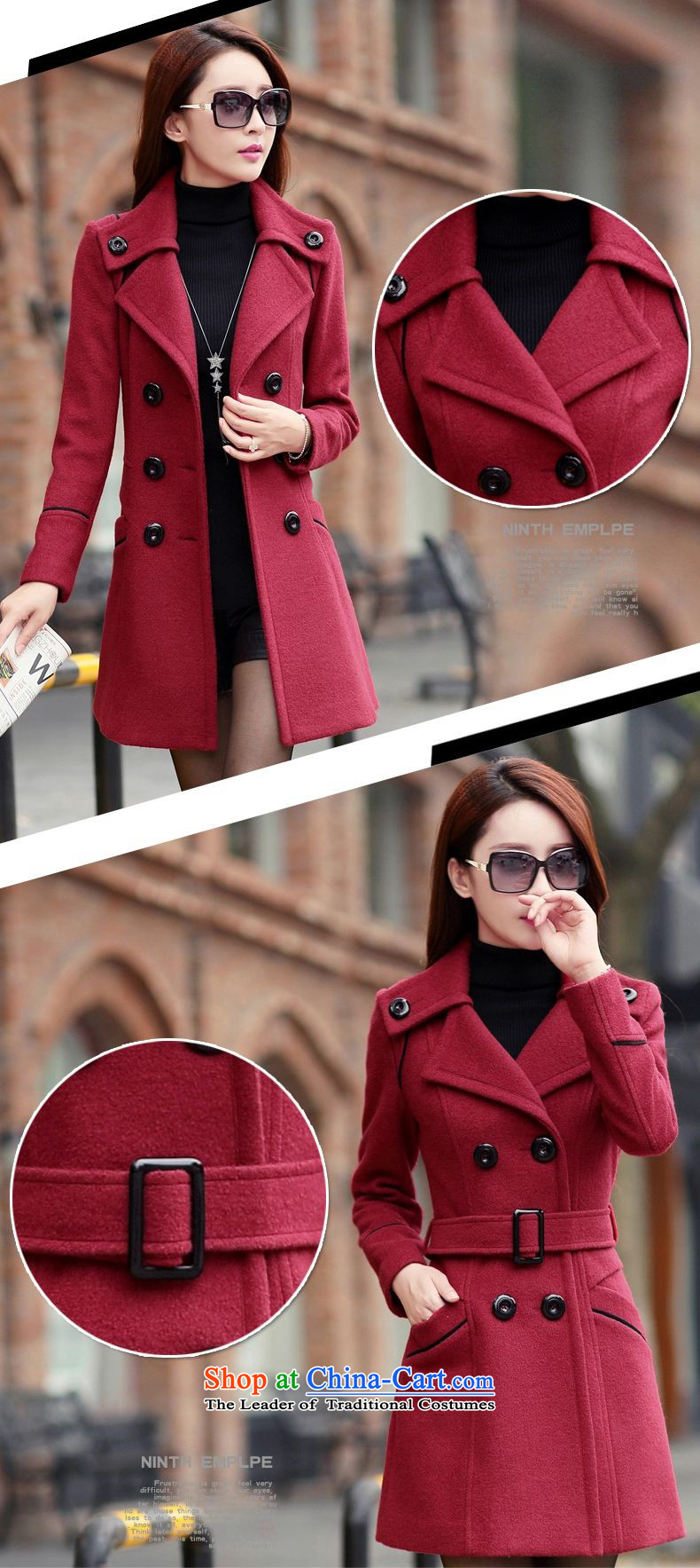 In accordance with the 2015 autumn bathing in the CEN load new larger MM thick Korean citizenry in Sau San long double-jacket coat? female gross 1-188# wine red M recommended picture, prices, brand platters! The elections are supplied in the national character of distribution, so action, buy now enjoy more preferential! As soon as possible.