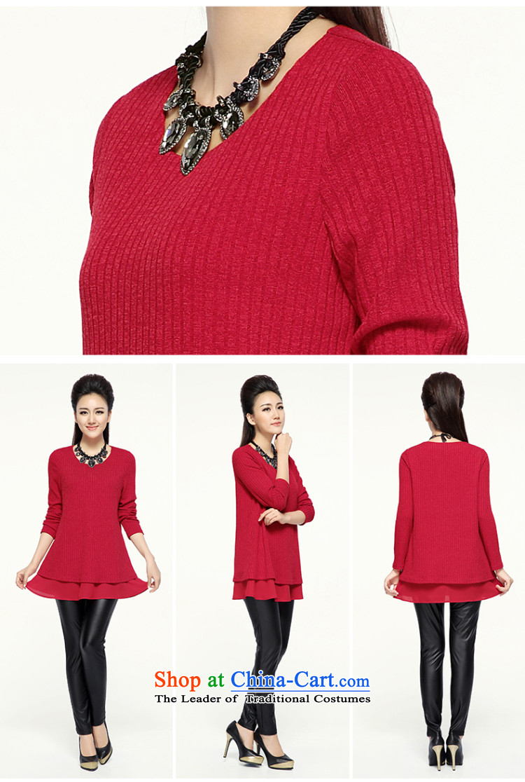 The pre-sale of Yugoslavia Migdal Code women 2015 Autumn replacing new expertise in mm long sleeve and sister larger T-shirt knitwear 944365101 female red pre-sale 3XL shipment pictures, 12.12 prices, brand platters! The elections are supplied in the national character of distribution, so action, buy now enjoy more preferential! As soon as possible.