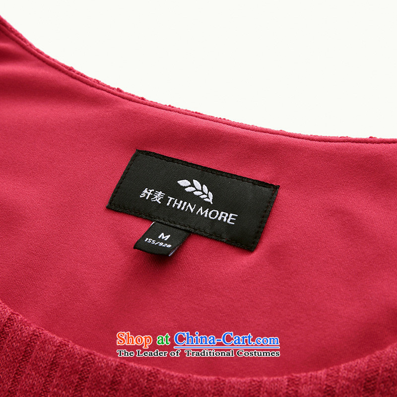 The pre-sale of Yugoslavia Migdal Code women 2015 Autumn replacing new expertise in mm long sleeve and sister larger T-shirt knitwear 944365101 female red pre-sale 3XL, shipping Small Mak 12.12 shopping on the Internet has been pressed.