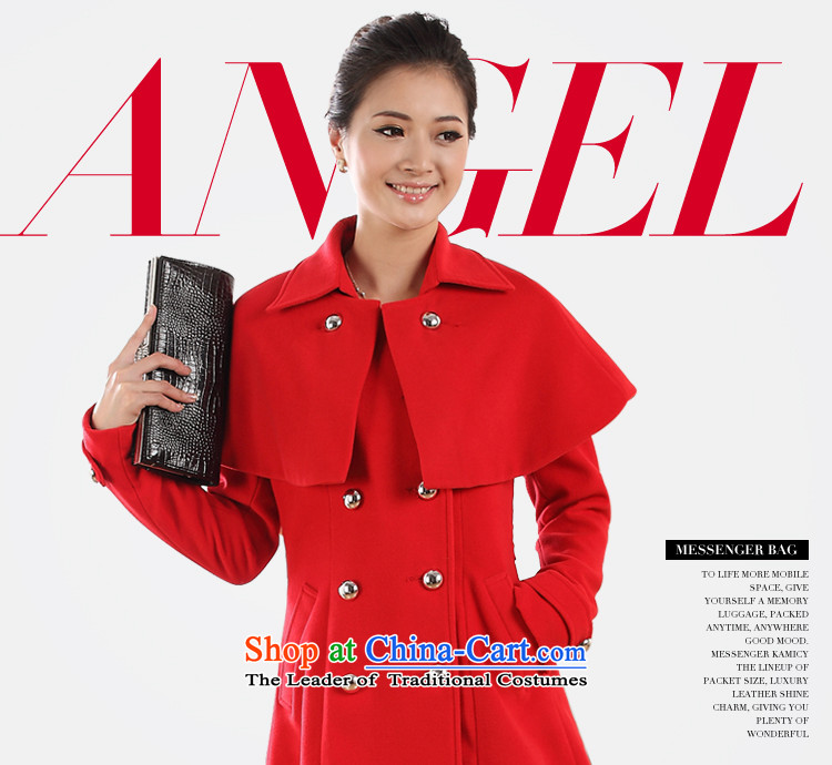 2015 Autumn and winter new Korean cloak-shawl wool coat girl in long?) han bum-thick larger gross female autumn and winter coats? red L picture, prices, brand platters! The elections are supplied in the national character of distribution, so action, buy now enjoy more preferential! As soon as possible.