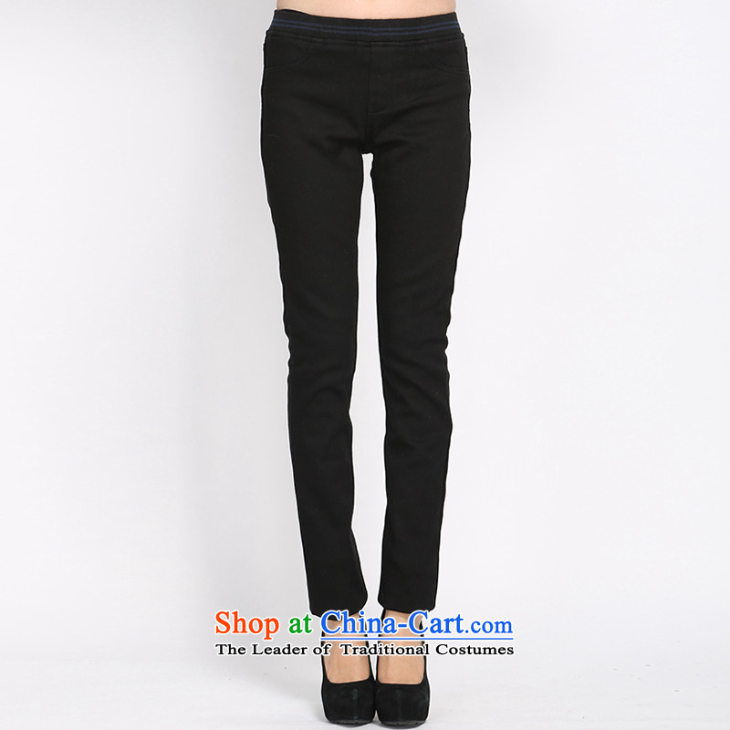 Shani flower, 2015 New winter clothing xl ladies pants and lint-free warm video thin thick jeans pants pencil trousers children 5004 Black 5XL, shani flower sogni (D'oro) , , , shopping on the Internet