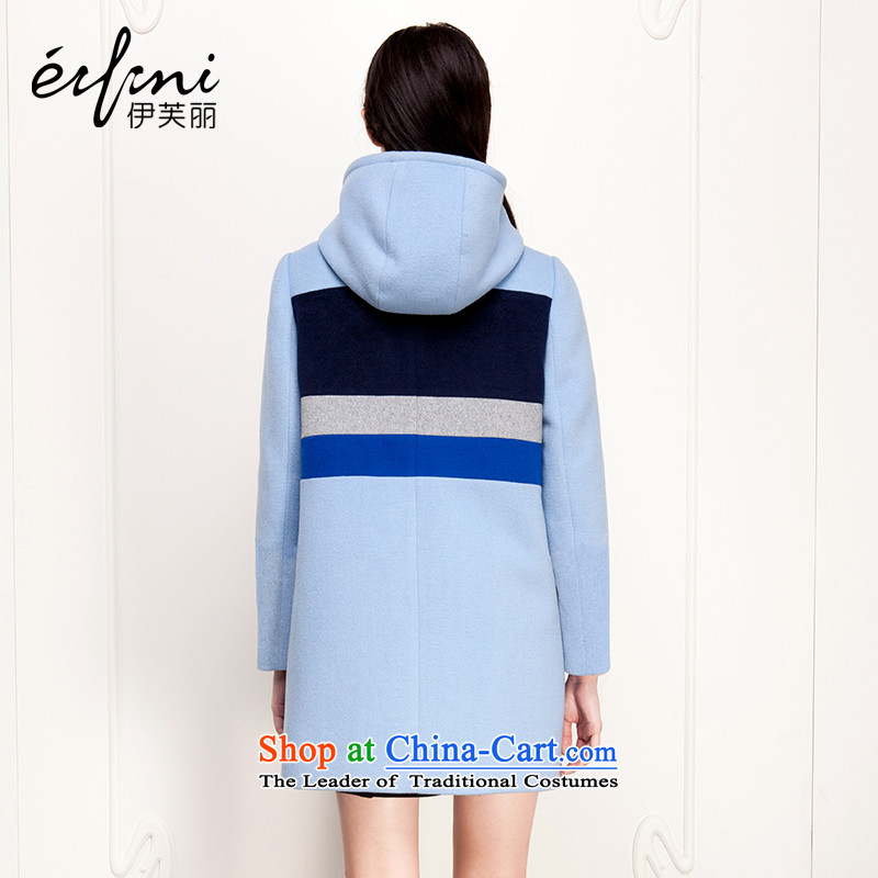 El Boothroyd 2015 winter clothing new Korean Color Plane Collision? jacket coat wool gross 6481037128 light blue , L, of Lai (eifini) , , , shopping on the Internet
