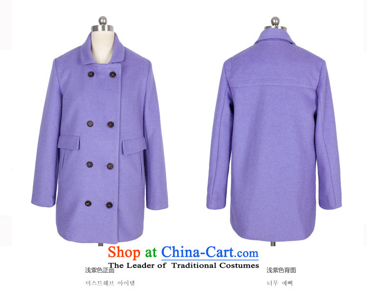 Korea has the Korean version of the Dag Hammarskjöld yi 2015 winter clothing new women's suits for double-jacket YQ3546 gross? Tsat light purple S picture, prices, brand platters! The elections are supplied in the national character of distribution, so action, buy now enjoy more preferential! As soon as possible.