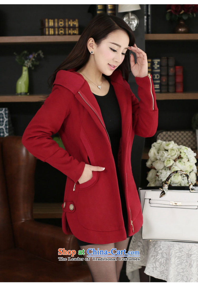 Morning to to increase women's code sweater jacket large thick mm2015 autumn and winter, Zip 200 Won Jin Long woolen sweater sweater cardigan female bourdeaux 6XL( recommendations 185-205 catty) Picture, prices, brand platters! The elections are supplied in the national character of distribution, so action, buy now enjoy more preferential! As soon as possible.