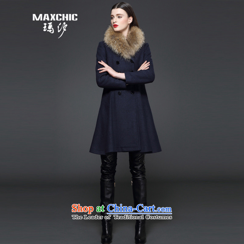 Marguerite Hsichih maxchic 2015 Ms. autumn and winter fruit for double-A swing wool coat nagymaros gross for information about 13532 Female blue coat , Princess (maxchic Hsichih shopping on the Internet has been pressed.)