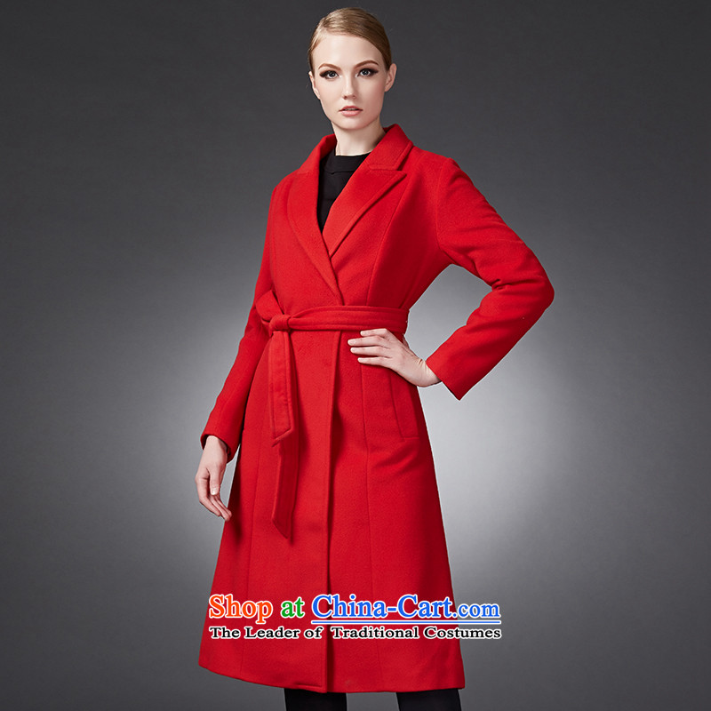 Marguerite Hsichih maxchic 2015 autumn and winter clothing Washable Wool Sweater Ms. Wai-wrapped with long hair? coats female Sau San 13672 Red M PRINCESS (maxchic Hsichih) , , , shopping on the Internet