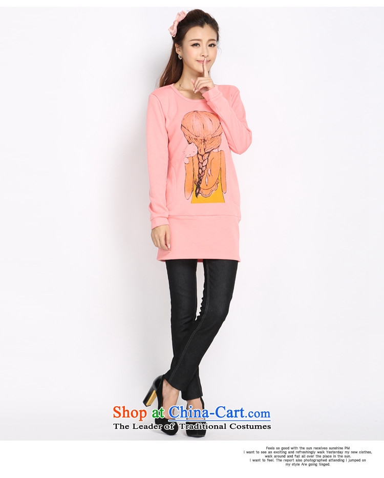 Shani Flower Lo 2015 XL T-shirts thick mm Fall/Winter Collections thick wool sweater stamp duty plus long-sleeved T-shirt female) Knitted Shirt 5018 Pink , prices, Photo 2XL brand platters! The elections are supplied in the national character of distribution, so action, buy now enjoy more preferential! As soon as possible.