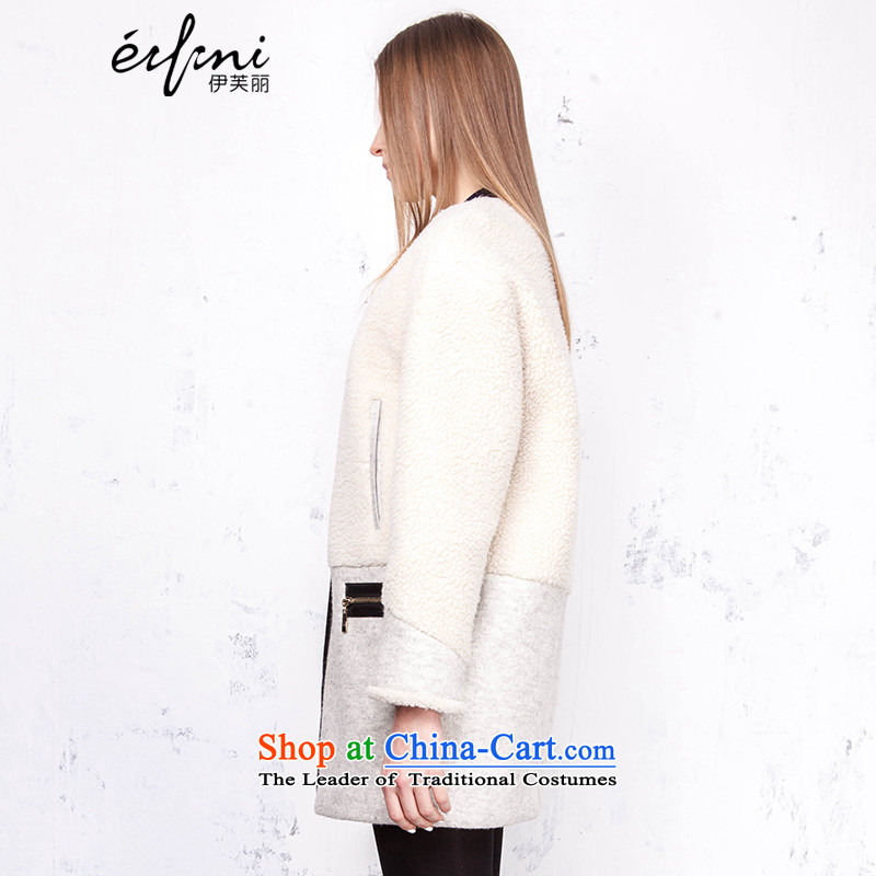 Of the new 2015 Lai female Lamb Wool coat round-neck collar long-sleeved?? 14093347275 coats of pale beige, L, Lai (eifini) , , , shopping on the Internet