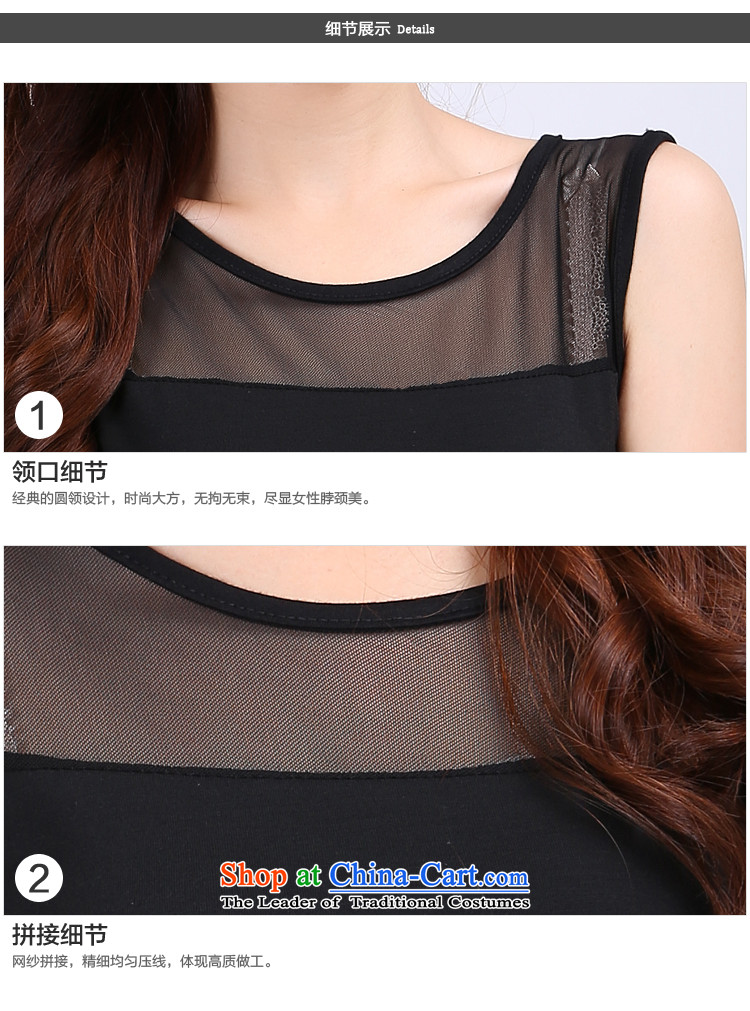 Shani flower lo xl female thick mm summer new 2014 round-neck collar mesh stitching vest the Netherlands 6735 Black 5XL T-shirt picture, prices, brand platters! The elections are supplied in the national character of distribution, so action, buy now enjoy more preferential! As soon as possible.
