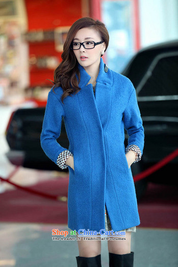 The world of Kam goddess of female Yue atmospheric loose larger aristocratic ladies in temperament long bold a wool coat gross jacket coat Bo? blue S picture, prices, brand platters! The elections are supplied in the national character of distribution, so action, buy now enjoy more preferential! As soon as possible.