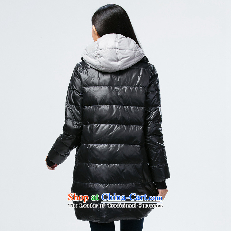 The representative of the water thick mm larger women 2014 winter clothes on the Korean girl in thick down long S14DO4252 carbon black XL, Water Authority (SHUIMIAO) , , , shopping on the Internet