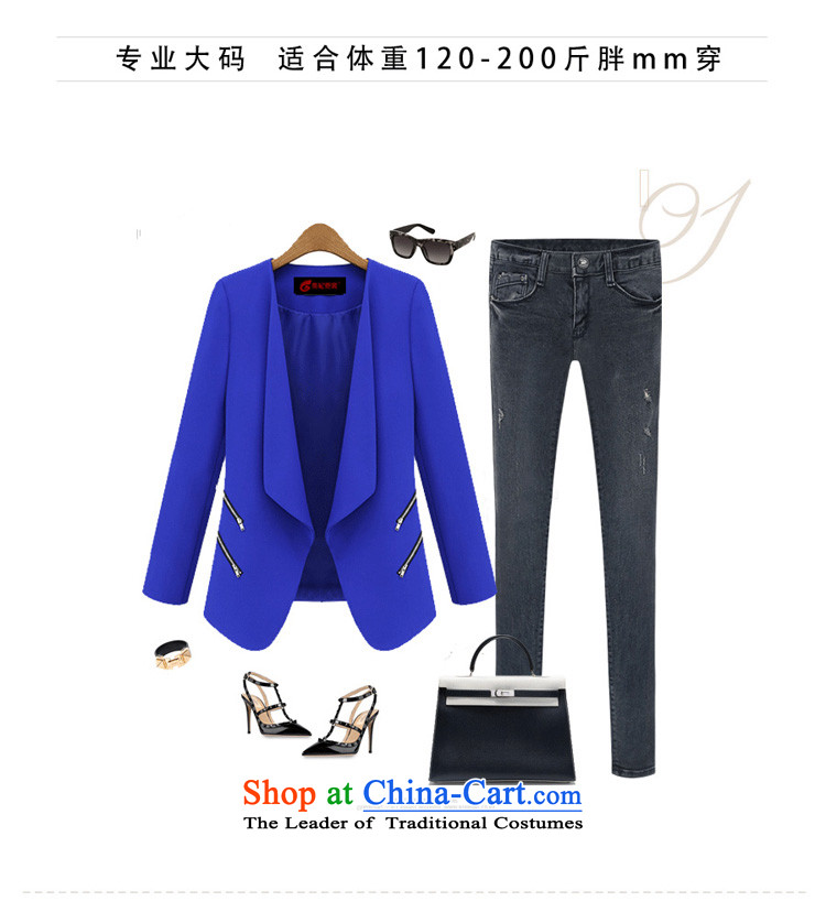 Gwi Tysan 2015 thick mm spring new extra women small business suit to xl loose lapel cardigan suit coats M45102 blue 3XL female picture, prices, brand platters! The elections are supplied in the national character of distribution, so action, buy now enjoy more preferential! As soon as possible.