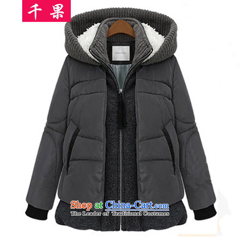 The results of the 2015 winter clothing to Europe and the new xl female thick cotton coat jacket video thin 200 catties thick cotton clothing large     mm carbon 5XL, 819 thousand fruit (QIANGUO) , , , shopping on the Internet