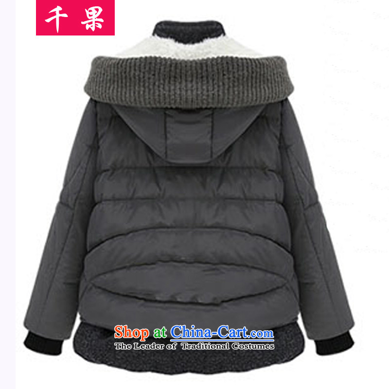 The results of the 2015 winter clothing to Europe and the new xl female thick cotton coat jacket video thin 200 catties thick cotton clothing large     mm carbon 5XL, 819 thousand fruit (QIANGUO) , , , shopping on the Internet