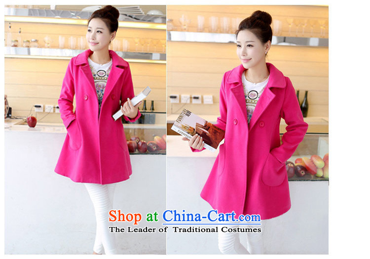 Dream Bai Gigi Lai 2015 autumn and winter new Korean version of large numbers of ladies hair? coats that long thick mm loose a large number of female red 3XL MLT035# jacket picture, prices, brand platters! The elections are supplied in the national character of distribution, so action, buy now enjoy more preferential! As soon as possible.