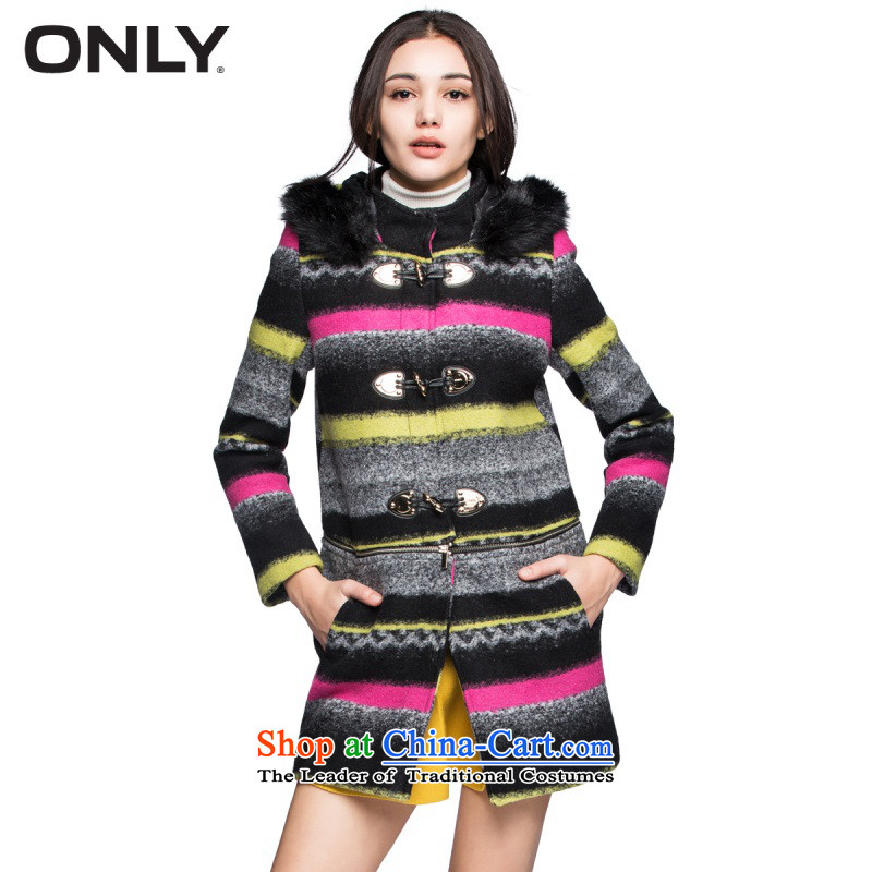 Only replace new fall in removing long hair collar wool sweater with cap Jacket Color Bar 992 female T|11444S003 165_84A_M 1