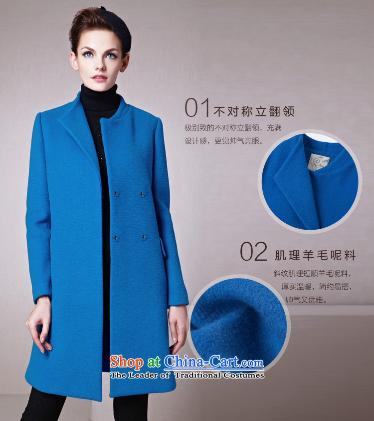 The legend of the fall and winter season October new stylish asymmetric lapel Sau San with a straight hair? coats female Lake Blue M picture, prices, brand platters! The elections are supplied in the national character of distribution, so action, buy now enjoy more preferential! As soon as possible.