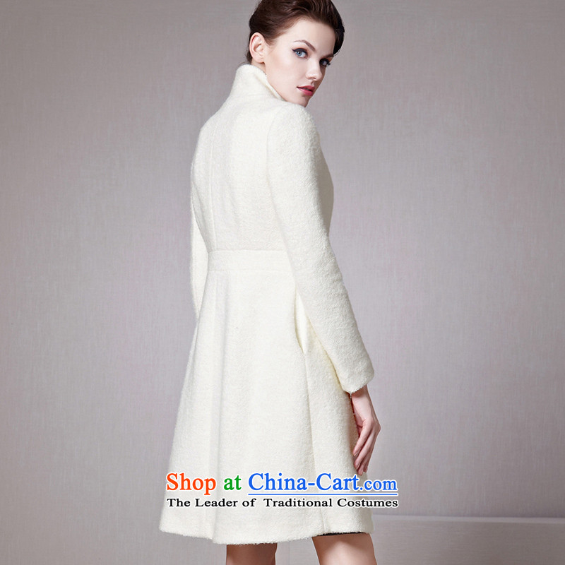 The legend of the fall and winter season October new small wind-white collar Foutune of a swing in the plush coat female white XL, then October legendary (OCT.LEGEND) , , , shopping on the Internet