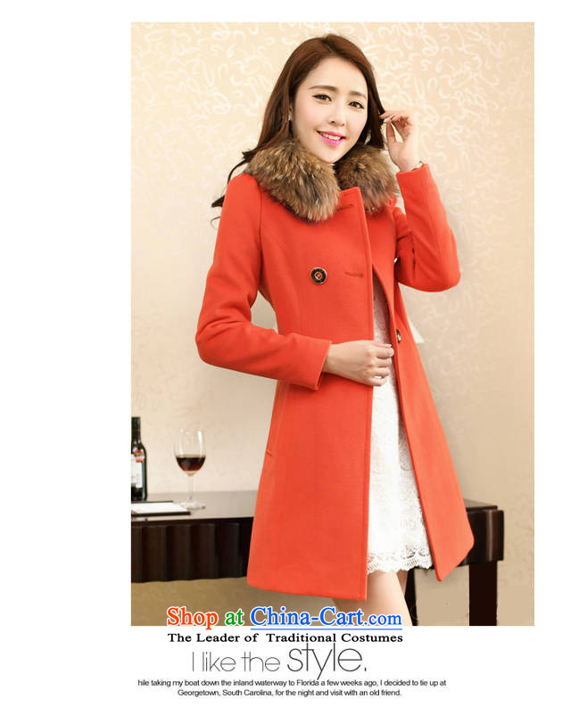 China,  2015 winter clothing on Slavery New Women Korean Sau San?? coats jacket gross B008 ORANGE XL Photo, prices, brand platters! The elections are supplied in the national character of distribution, so action, buy now enjoy more preferential! As soon as possible.