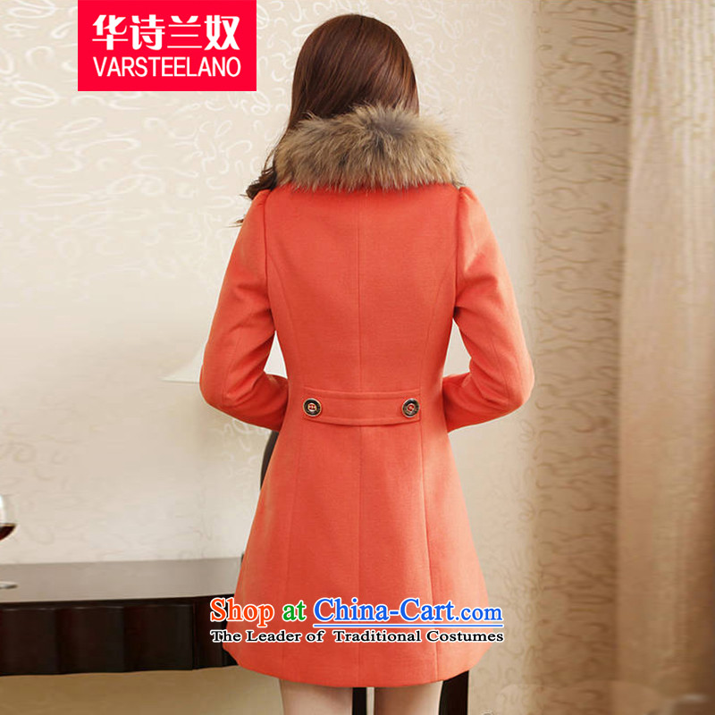 China,  2015 winter clothing on Slavery New Women Korean Sau San?? coats jacket gross B008 ORANGE XL, China, Slave (VARSTEELANO) , , , shopping on the Internet