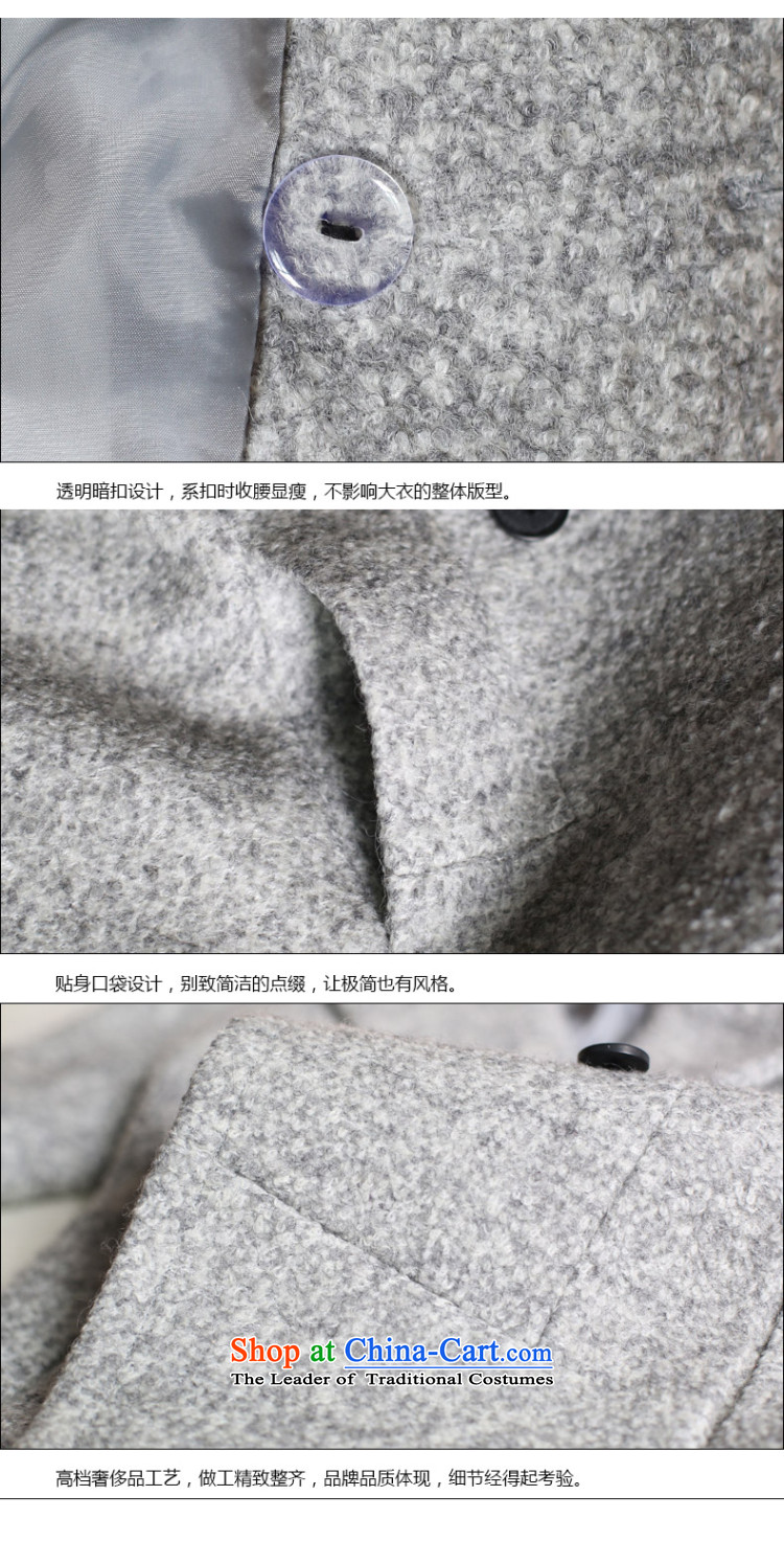 The world of Kam Yuet autumn and winter load new female entertainer personality Korean fashion Sau San video lapel large thin thick scurf a wool coat wind jacket female suits for the Light Gray L picture, prices, brand platters! The elections are supplied in the national character of distribution, so action, buy now enjoy more preferential! As soon as possible.