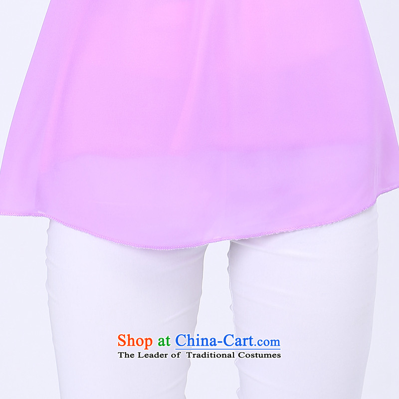Luo Shani flower code t-shirt female short-sleeved T-shirt chiffon relaxd thick sister Summer 6775 blouses 6XL pattern cold comfort, Shani Flower (D'oro) sogni shopping on the Internet has been pressed.