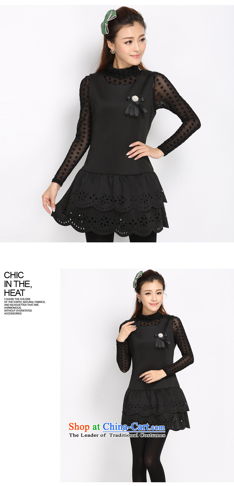 Luo Shani Flower Code 2014 autumn and winter New Women Korean Sau San video thin black sleeveless OL dresses 4021 Black 5XL picture, prices, brand platters! The elections are supplied in the national character of distribution, so action, buy now enjoy more preferential! As soon as possible.