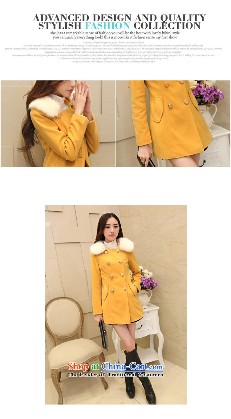 According to the 2014 days Ji-mi autumn new products in cultivating the double-Long Hair Girl for women? Nagymaros jacket 8701 Yellow L picture, prices, brand platters! The elections are supplied in the national character of distribution, so action, buy now enjoy more preferential! As soon as possible.