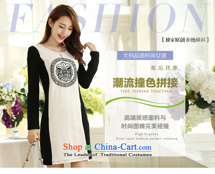 Sophie sponsors to intensify code MM2015 thick fall for women new Korean personality Pattern Color Plane Collision Sau San Female dress photo color picture 5XL 2685, prices, brand platters! The elections are supplied in the national character of distribution, so action, buy now enjoy more preferential! As soon as possible.