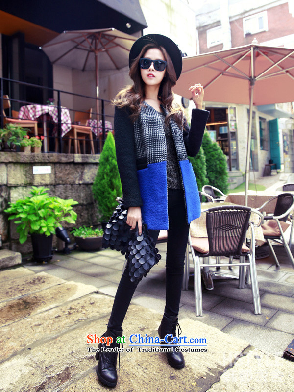 Korea has the Korean version of the Dag Hammarskjöld yi 2015 winter clothing new women chidori knots of stitching NG3629 gross? jacket Tsat Po blue S picture, prices, brand platters! The elections are supplied in the national character of distribution, so action, buy now enjoy more preferential! As soon as possible.