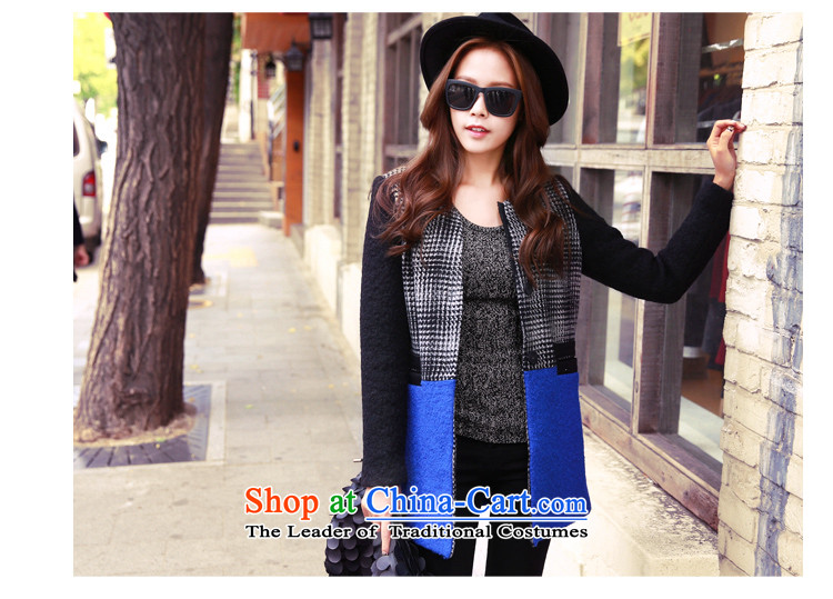 Korea has the Korean version of the Dag Hammarskjöld yi 2015 winter clothing new women chidori knots of stitching NG3629 gross? jacket Tsat Po blue S picture, prices, brand platters! The elections are supplied in the national character of distribution, so action, buy now enjoy more preferential! As soon as possible.