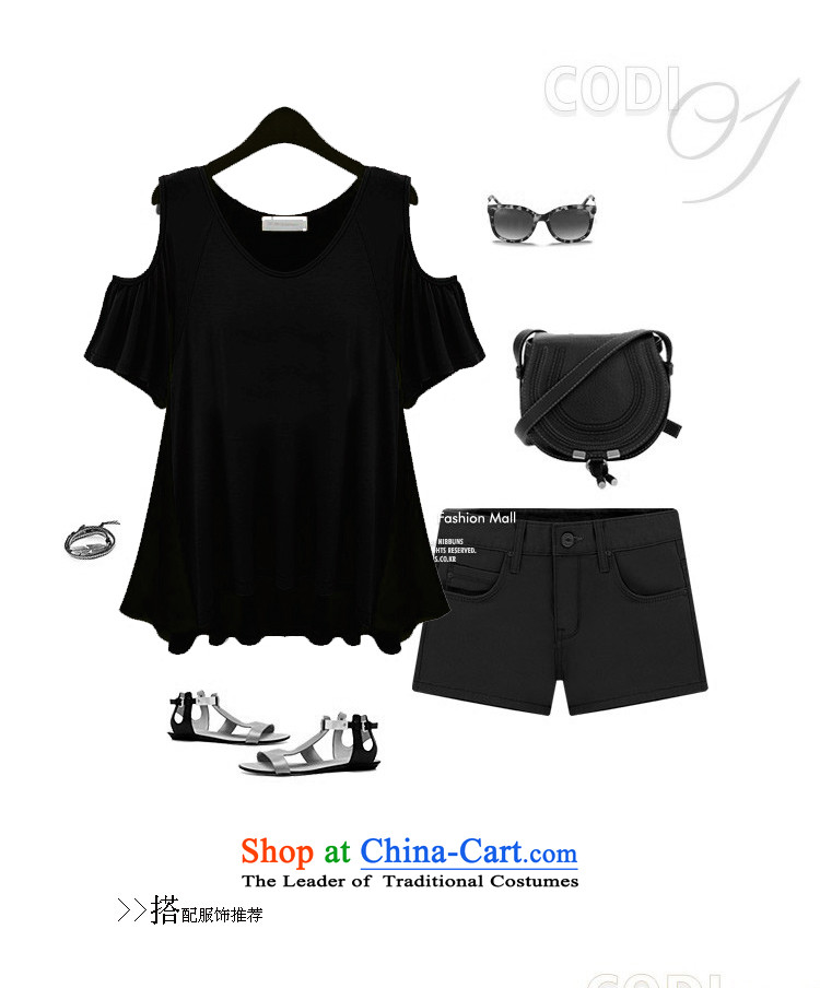 Luo Shani Flower Code women's summer to xl 200 catties sister thick video thin loose short-sleeved T-shirt female 9,334 video thin black 6XL engraving graphics thin image, prices, brand platters! The elections are supplied in the national character of distribution, so action, buy now enjoy more preferential! As soon as possible.