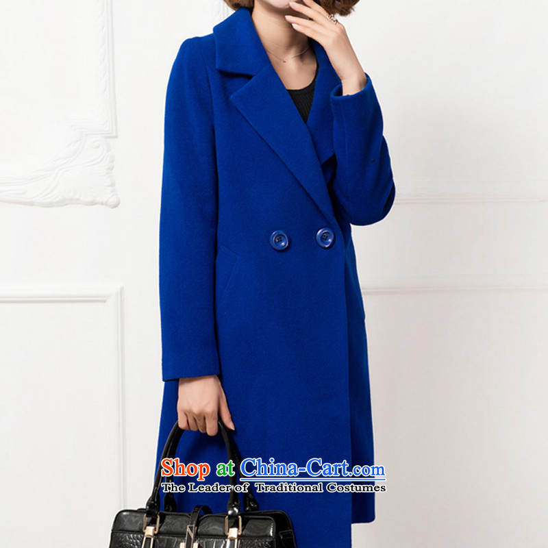 Cordoba Amorim 2015 autumn and winter new Korean girls jacket coat? long long-sleeved gross coats female blue? M Amorim more watts (amoduowa) , , , shopping on the Internet