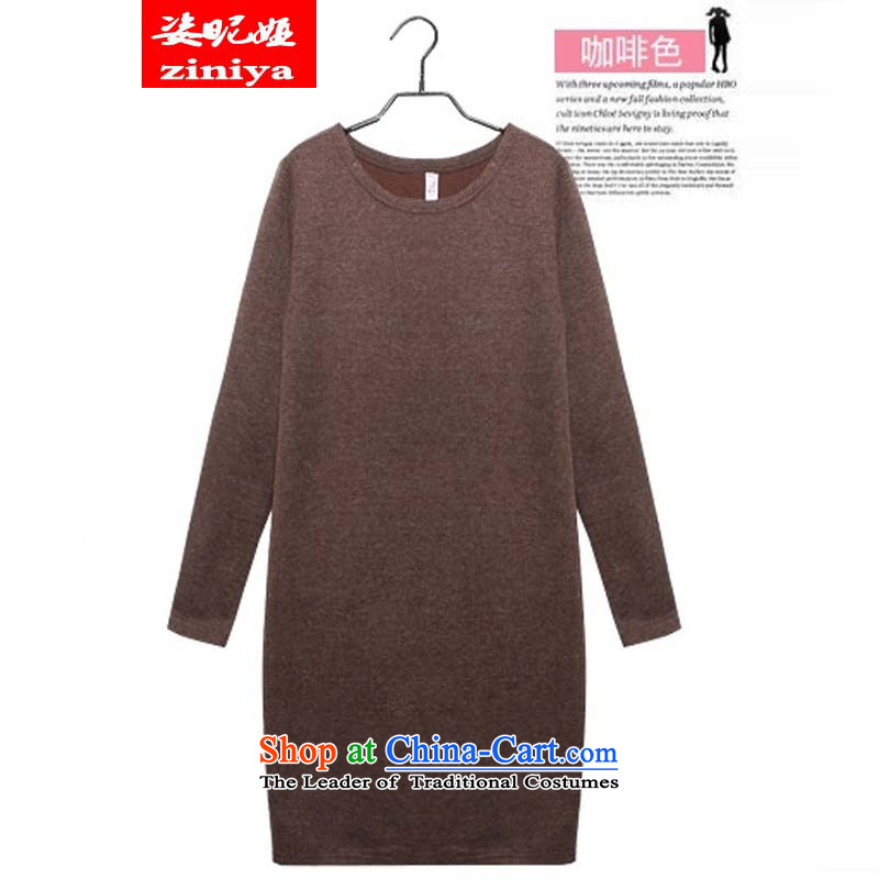 Gigi Lai Young Ah larger female Korean autumn to replace wear shirts xl thick mm thin skirts thick sister graphics plus lint-free warm long-sleeved black skirt 5XL, Gigi Lai Young Ah , , , shopping on the Internet