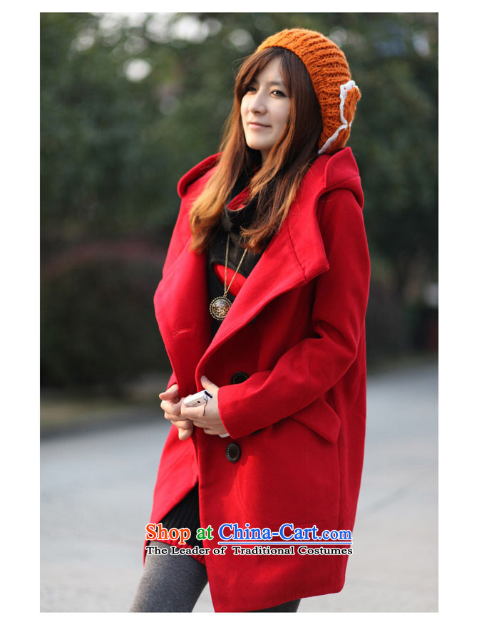 Mya Zi 2015 autumn and winter jackets large new women's gross? and coats cloak a wool coat in the long College wind jacket RED M Gross? Picture, prices, brand platters! The elections are supplied in the national character of distribution, so action, buy now enjoy more preferential! As soon as possible.