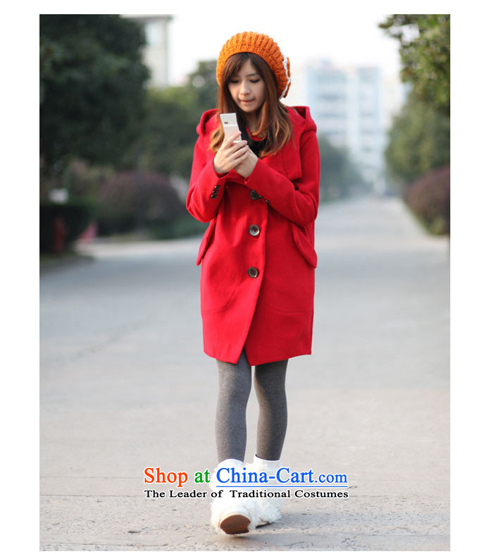 Mya Zi 2015 autumn and winter jackets large new women's gross? and coats cloak a wool coat in the long College wind jacket RED M Gross? Picture, prices, brand platters! The elections are supplied in the national character of distribution, so action, buy now enjoy more preferential! As soon as possible.