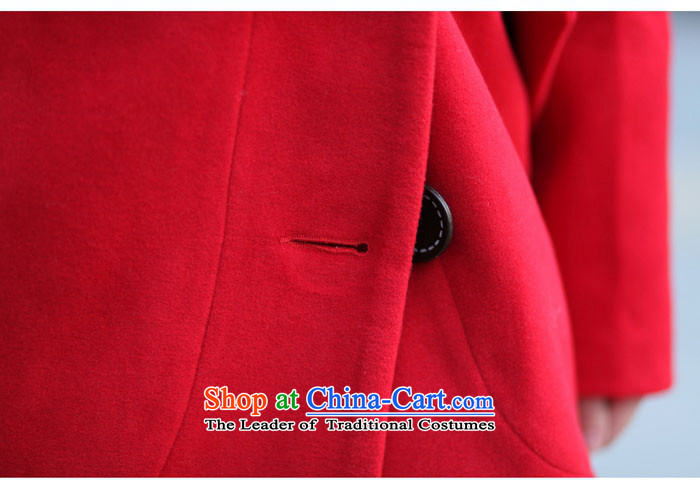 Mya Zi 2015 autumn and winter jackets large new women's gross? and coats cloak a wool coat in the long College wind jacket RED M Gross? Picture, prices, brand platters! The elections are supplied in the national character of distribution, so action, buy now enjoy more preferential! As soon as possible.