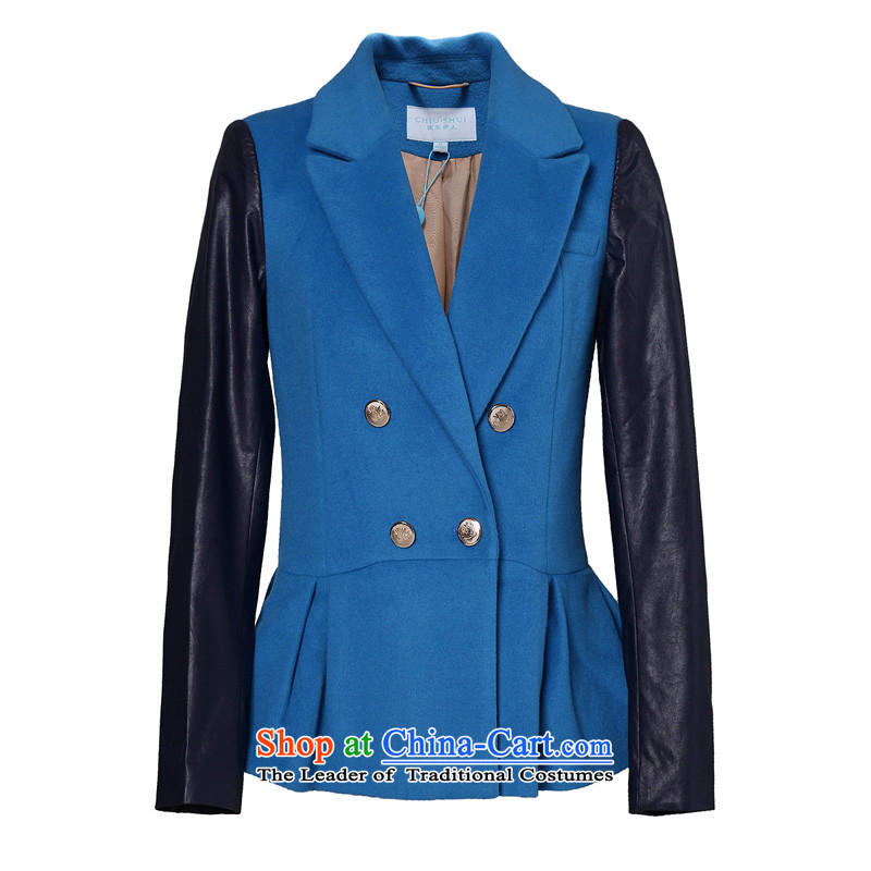 Chaplain who stylish stitching Niba, under the craftsmanship  1343S120024 jacket blue 160/M,?/ The Mai-Mai shopping on the Internet has been pressed.
