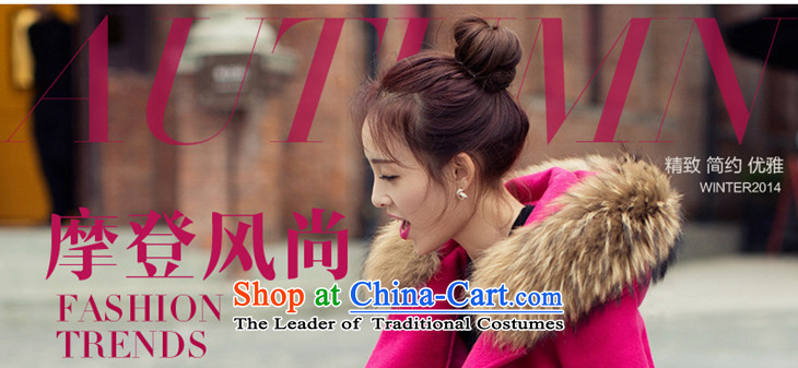 The autumn and winter Princess Furniture new gross? coats that long loose cloak jacket ultra-Nagymaros collar double-a wool coat of mail package red S picture, prices, brand platters! The elections are supplied in the national character of distribution, so action, buy now enjoy more preferential! As soon as possible.