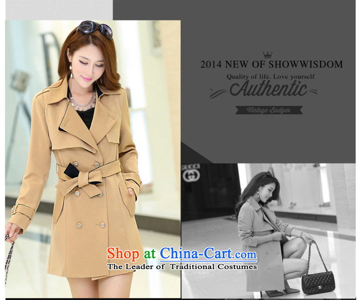 Morning to 2015 autumn and winter new Korean to xl windbreaker coats in Europe and the double-long video thin temperament women Sau San Wind Jacket 4XL( orange recommendations 160-175 catties) Picture, prices, brand platters! The elections are supplied in the national character of distribution, so action, buy now enjoy more preferential! As soon as possible.